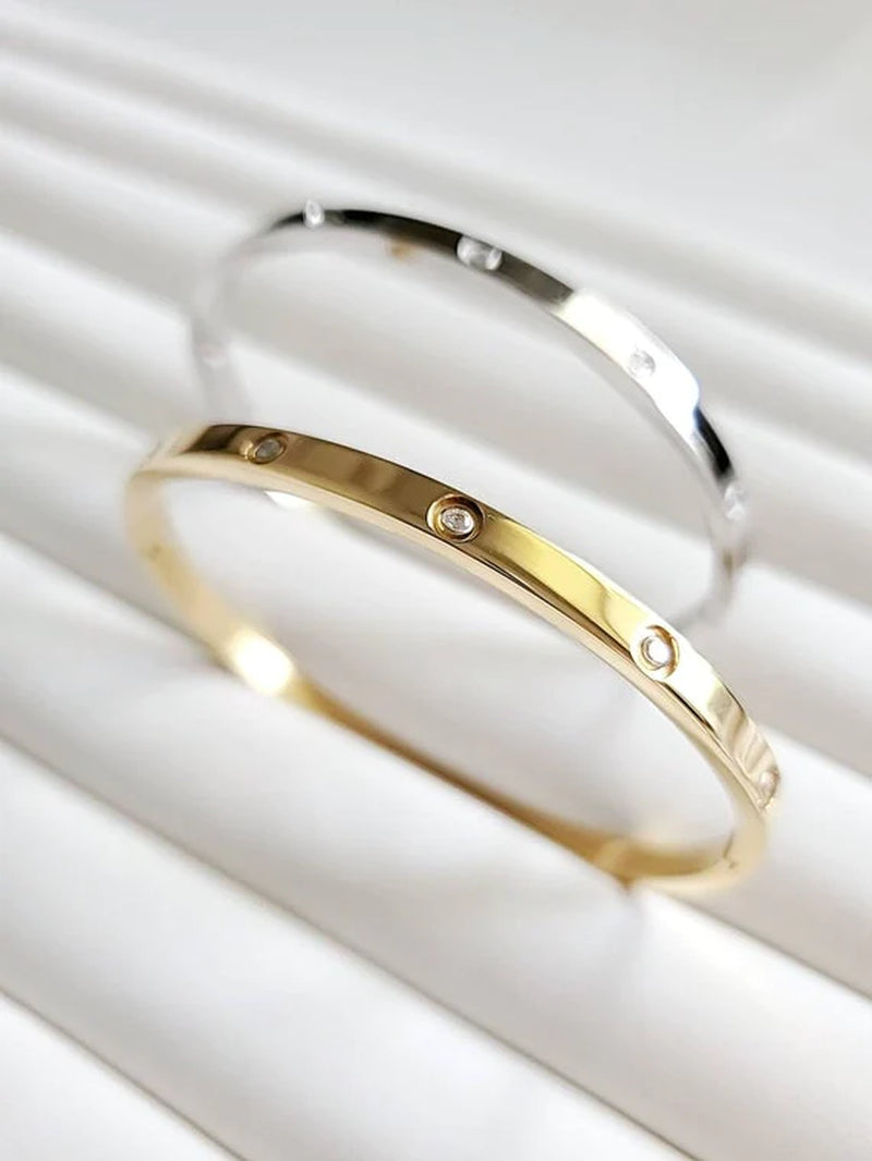 Statement Gold Bangle Bracelet