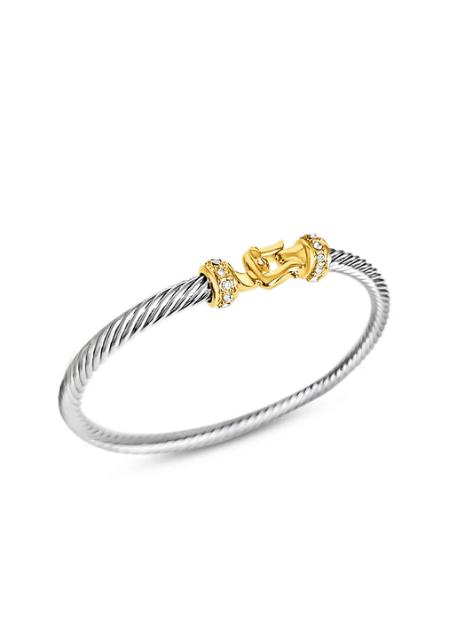 "Chic and Stylish Hook Bangle Bracelet"