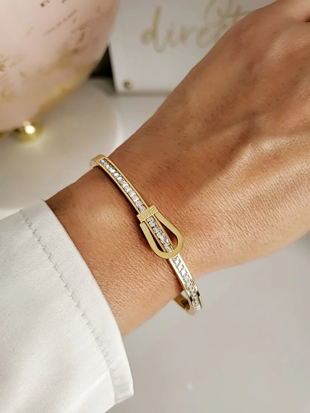 Gold Belt Bangle