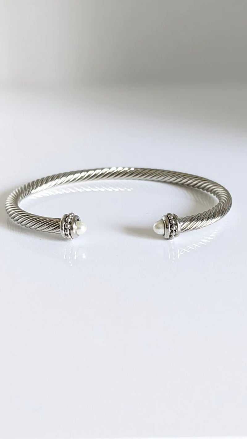 Pearl Bangle Bracelet