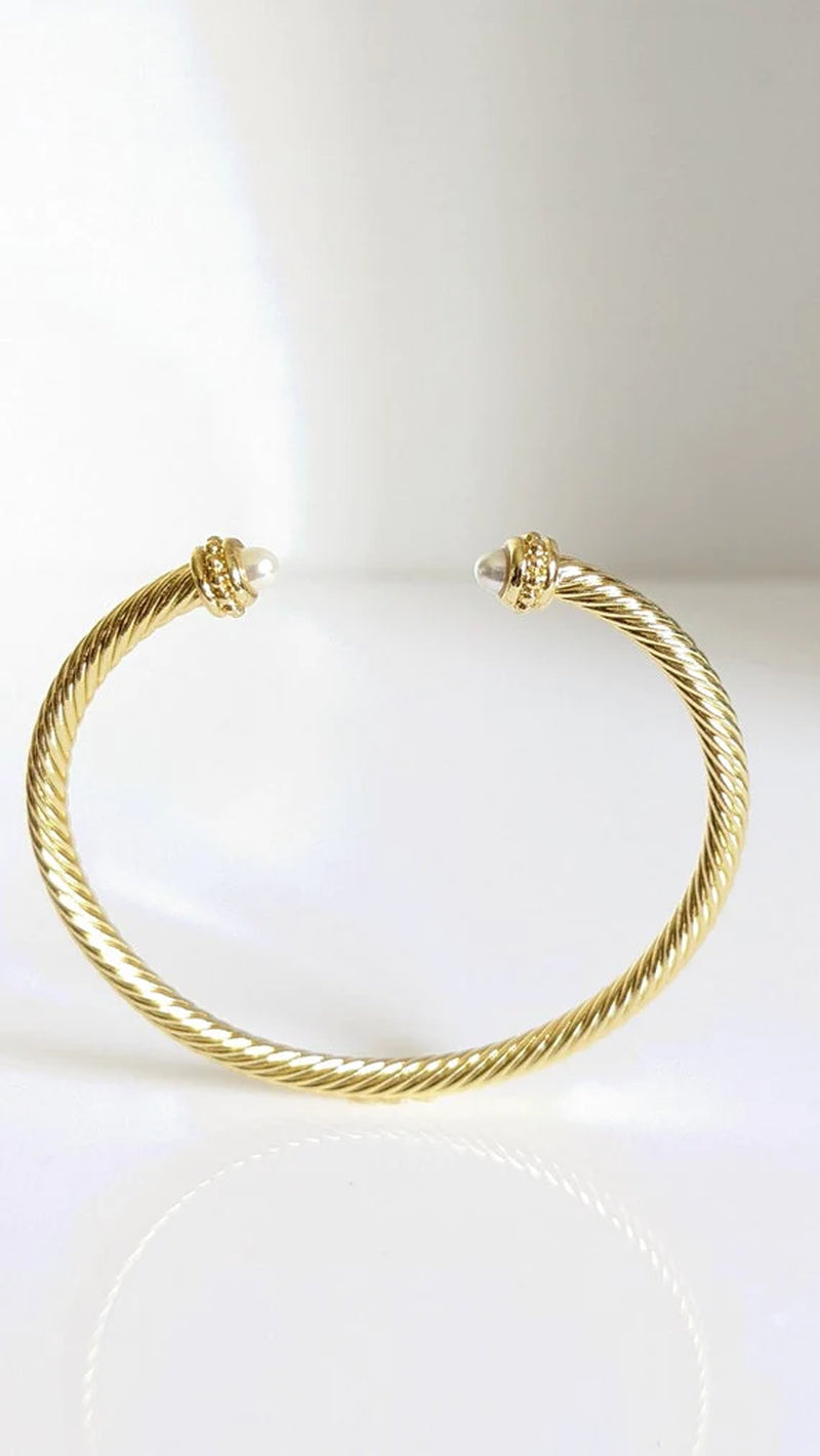 Pearl Bangle Bracelet