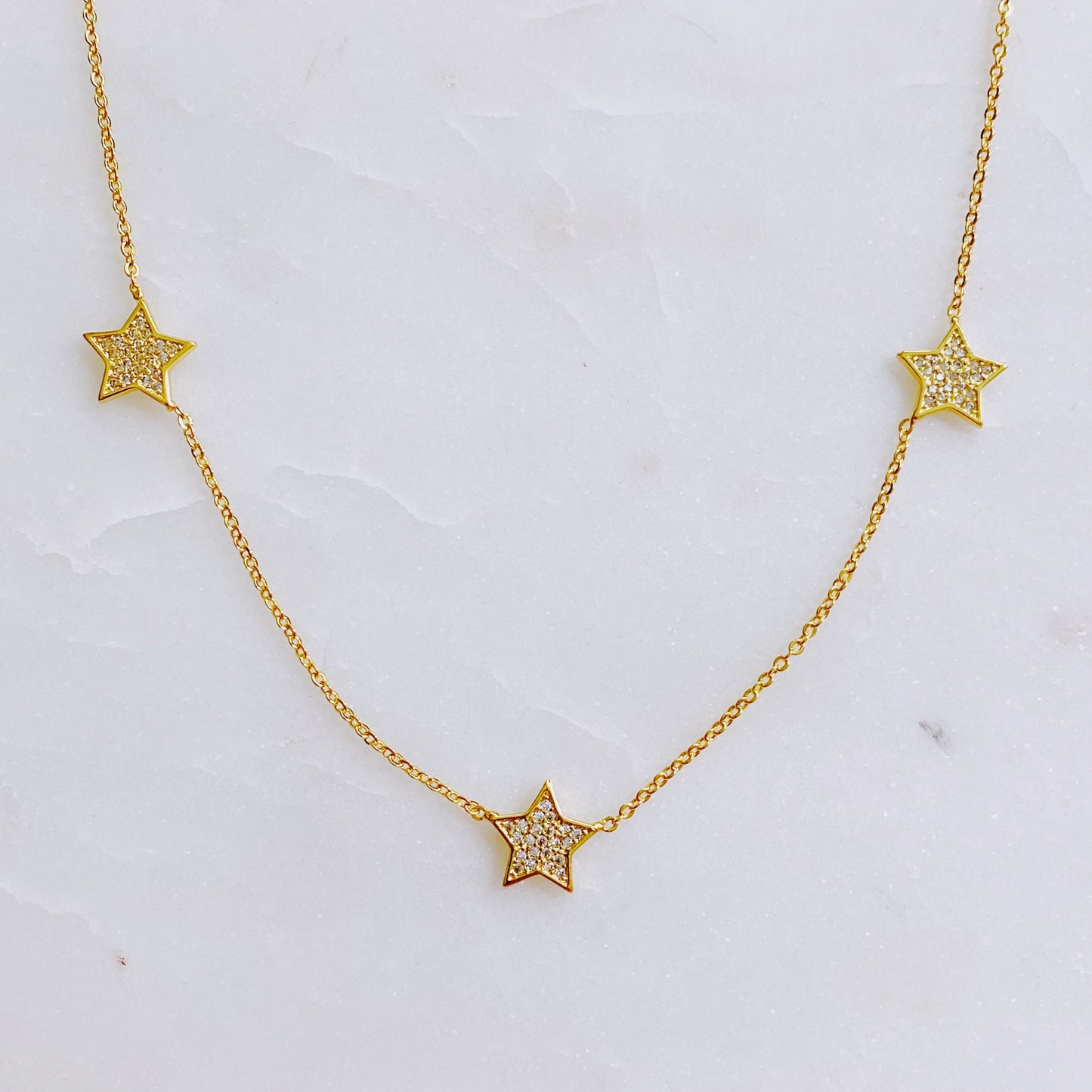 Stars in Greek Island Necklace