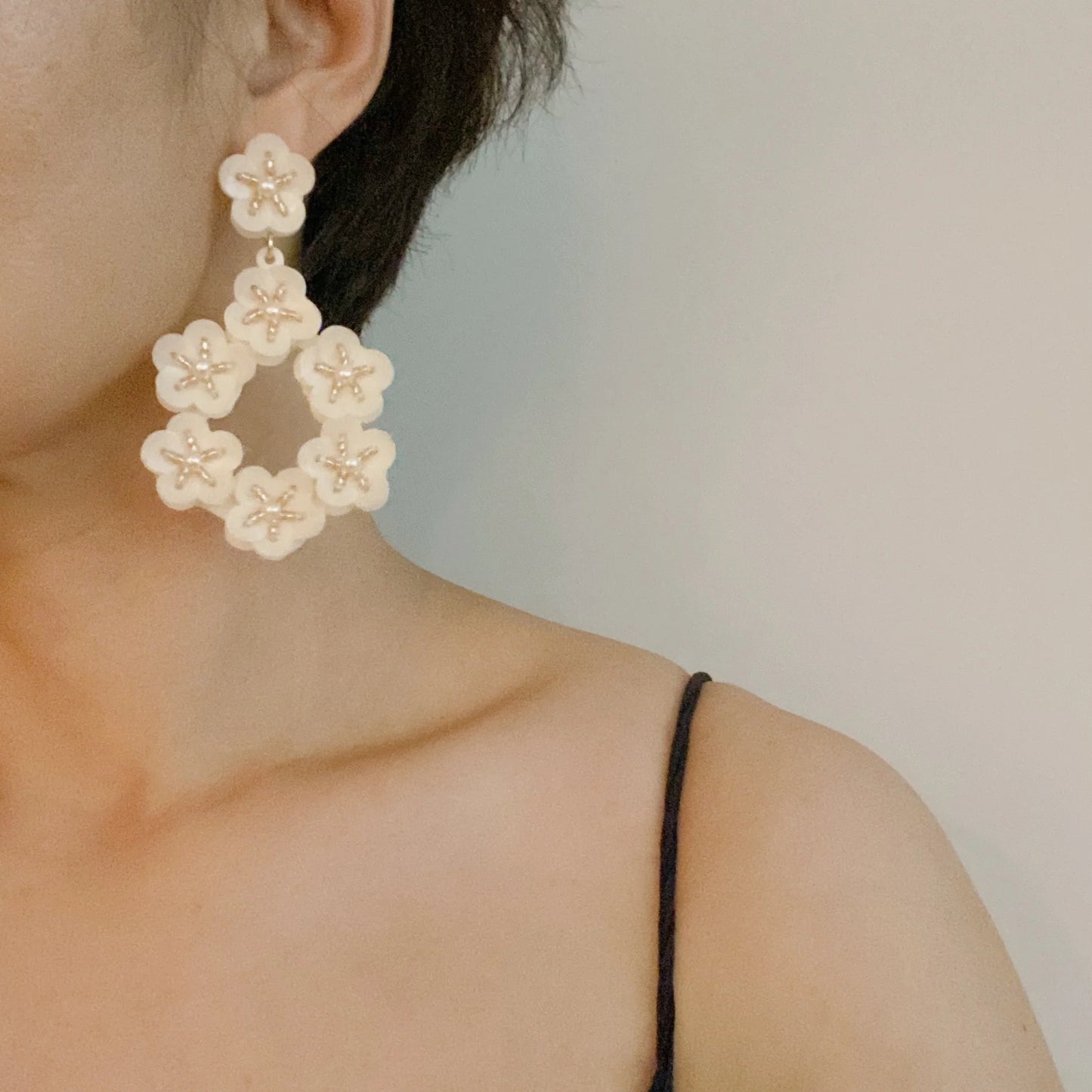 Moon Flower Earrings