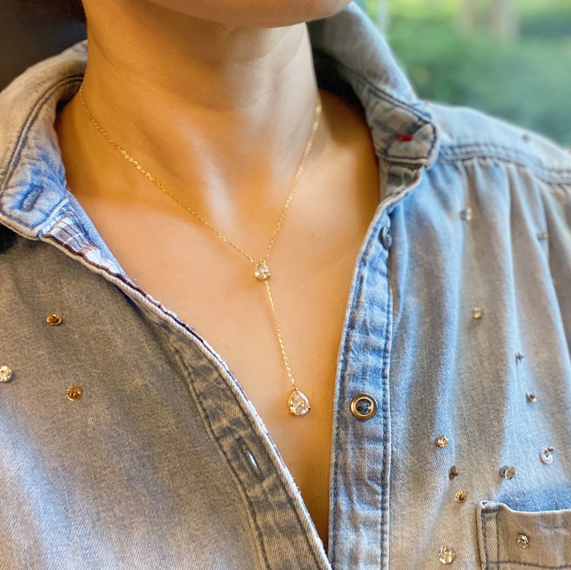 Superior Shine Drop Necklace