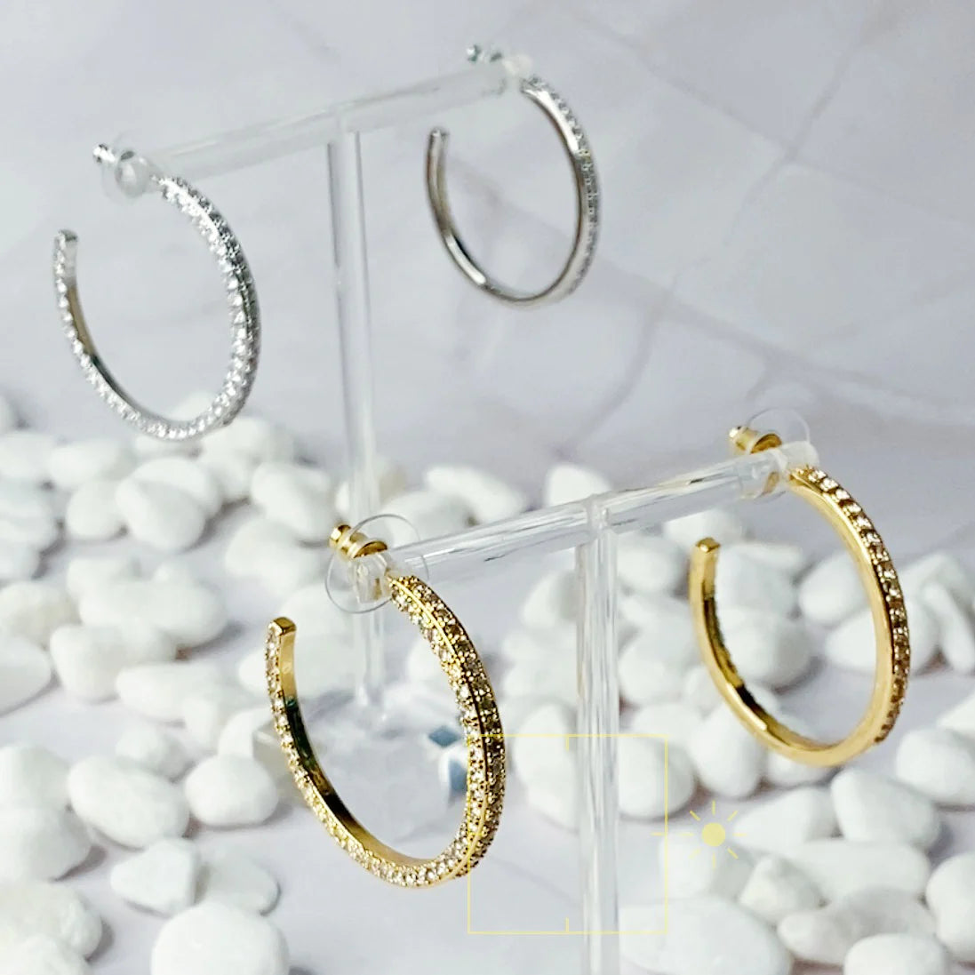 Plain or Shine Reversible Hoop Earrings