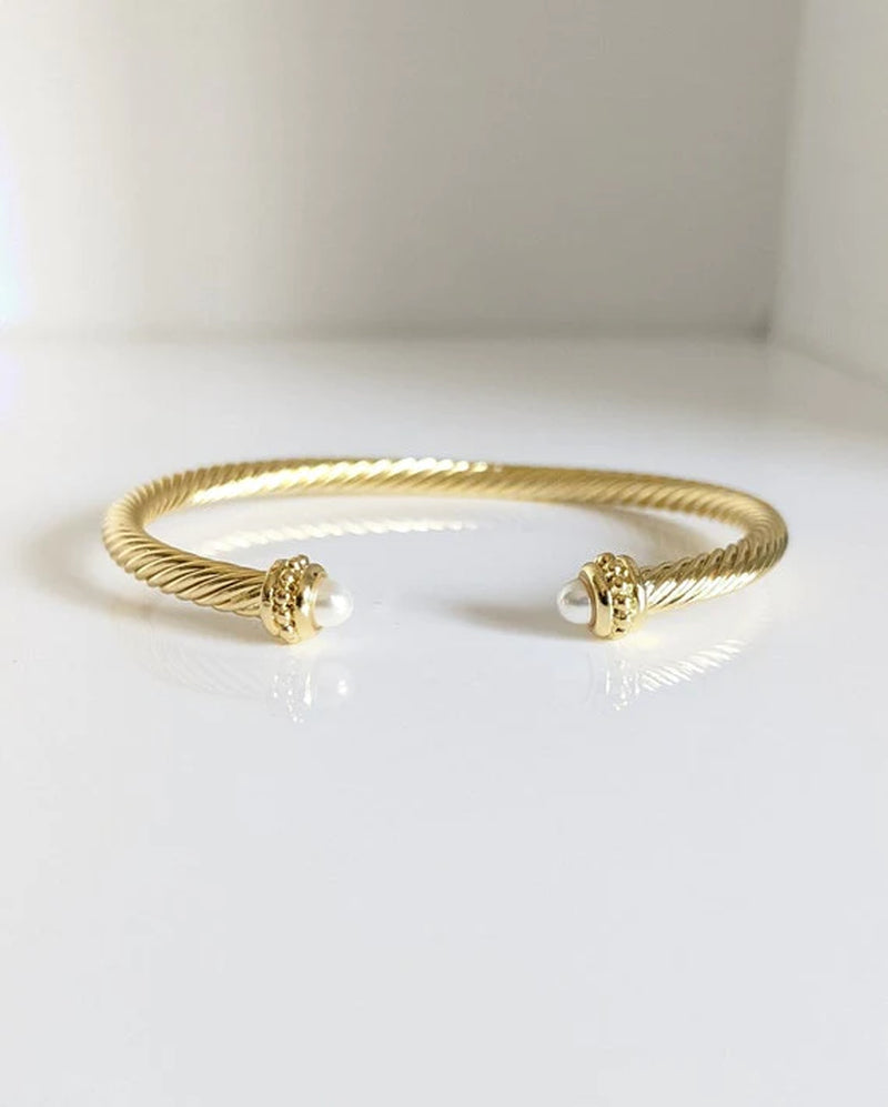 Pearl Bangle Bracelet